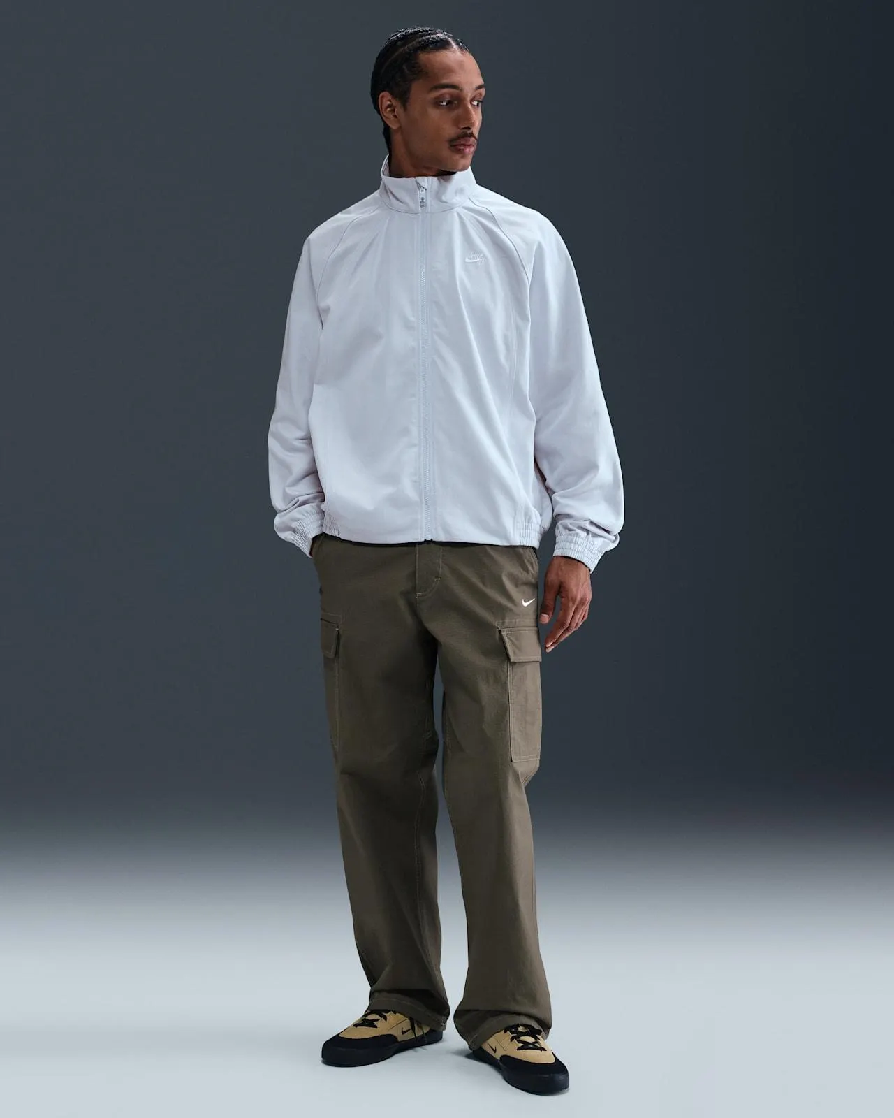 Full-Zip Denim Tracksuit Jacket