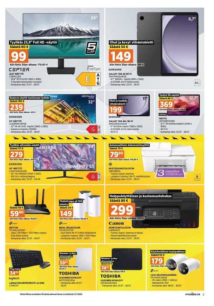 Hintafestarit! voimassa alkaen 22. heinäkuuta - 28. heinäkuuta 2024 - Tarjouslehti sivu 5