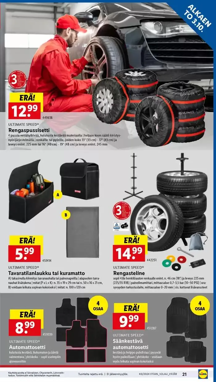 Uusia tarjouksia löydettäväksi voimassa alkaen 30. syyskuuta - 9. lokakuuta 2024 - Tarjouslehti sivu 21