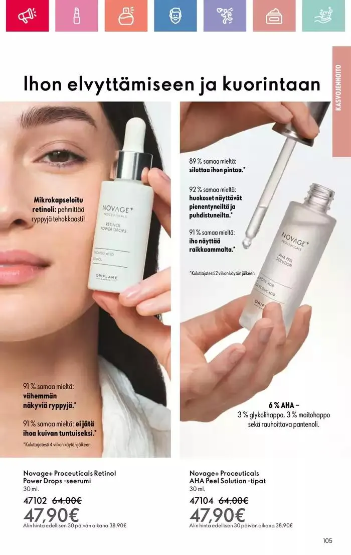 Oriflame tarjoukset voimassa alkaen 9. maaliskuuta - 29. maaliskuuta 2025 - Tarjouslehti sivu 105