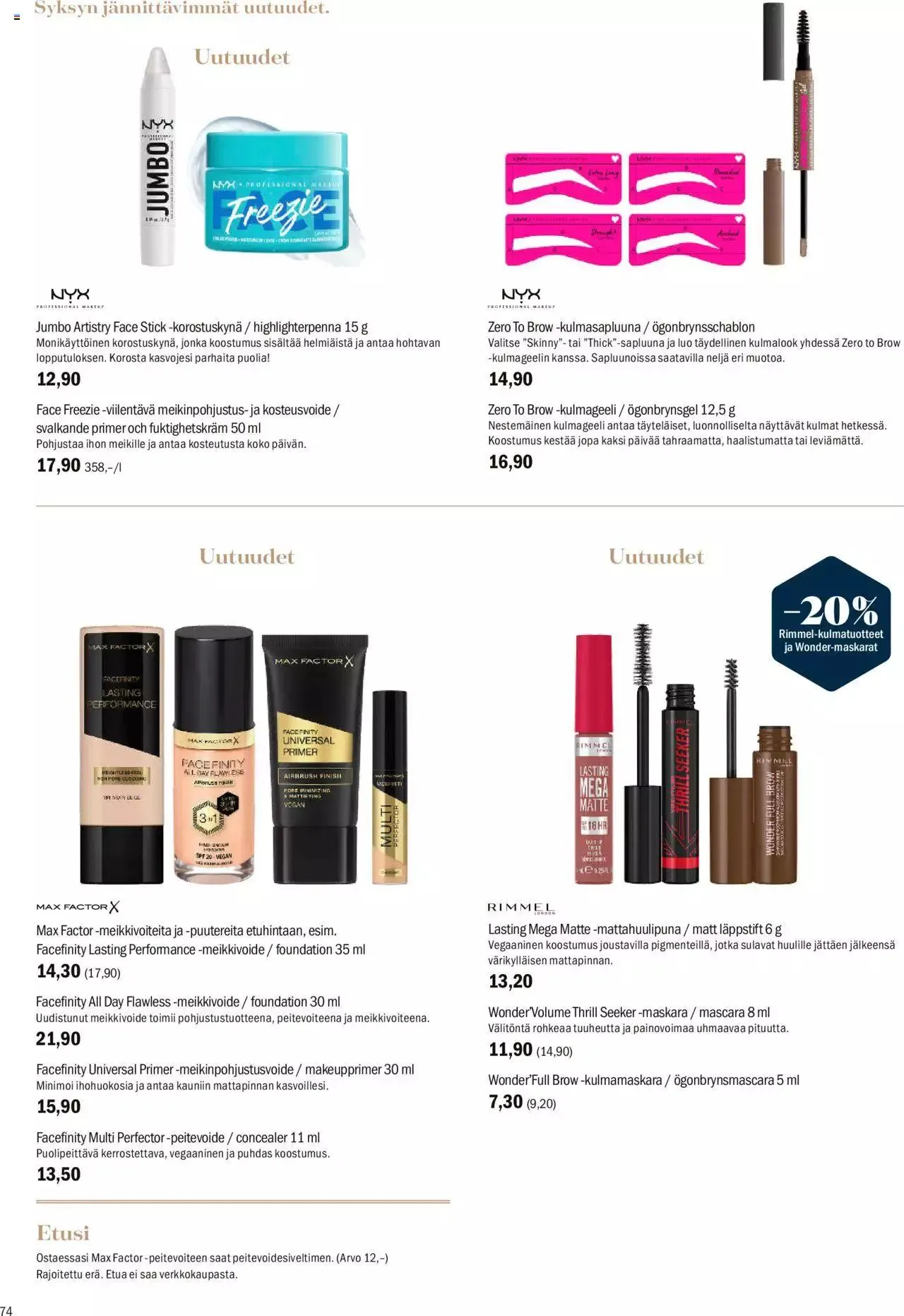 Sokos tarjoukset voimassa alkaen 4. syyskuuta - 8. lokakuuta 2023 - Tarjouslehti sivu 74