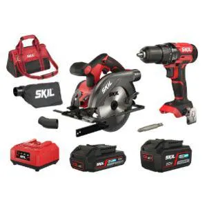 Skil 3307 EA akkuporakone + akkupyörösaha 2,0 + 4,0 Ah 20 V