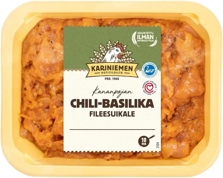 Kariniemen Kananpojan fileesuikale chili-basilika 270 g