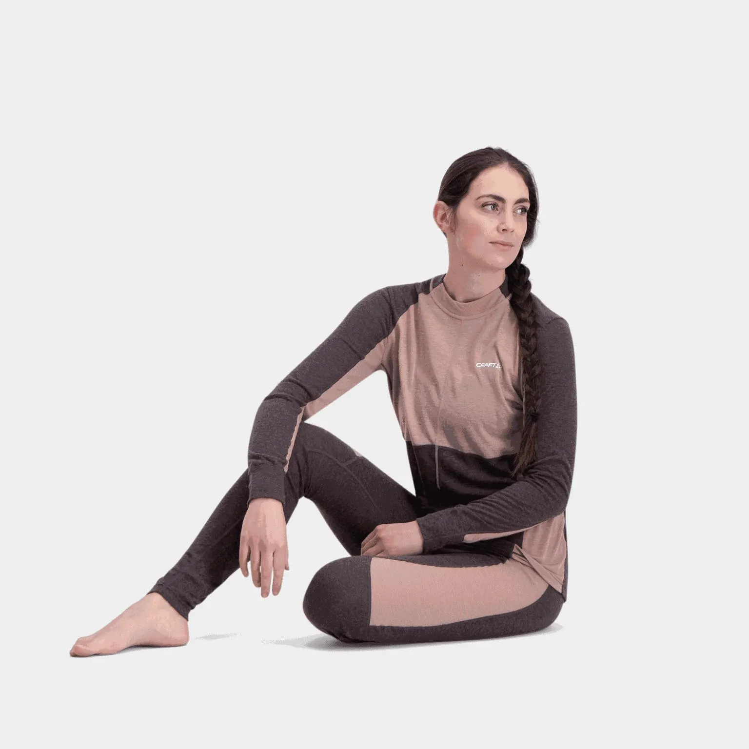 Core Wool Mix Set, villa-alusvaatteet, naiset - Violetti