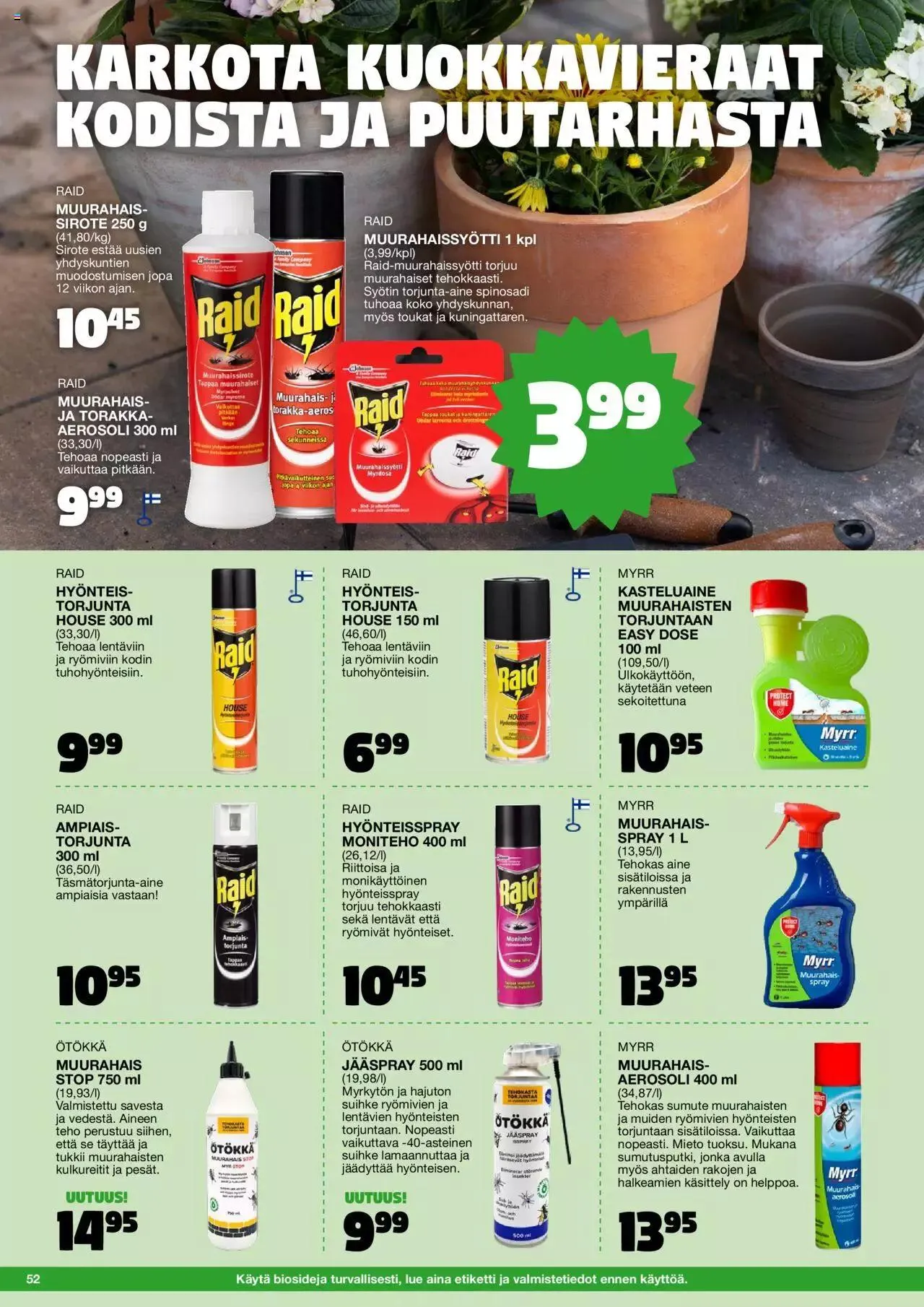 Tokmanni - Kesä 2023 voimassa alkaen 17. huhtikuuta - 31. joulukuuta 2023 - Tarjouslehti sivu 52