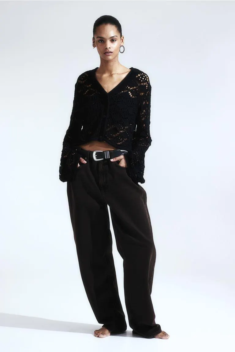 Pointelle-neuletakki