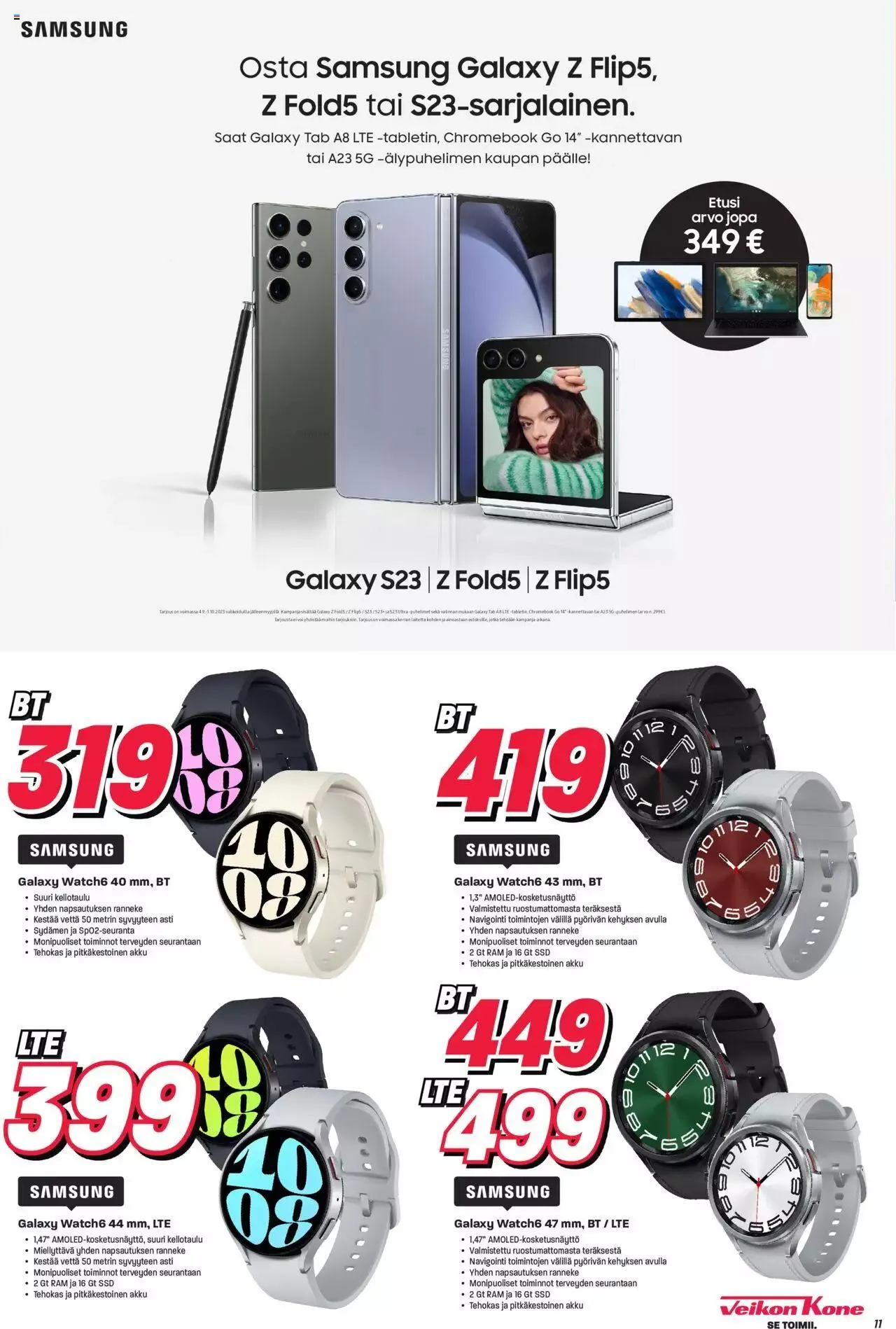 Veikon Kone tarjoukset voimassa alkaen 18. syyskuuta - 23. syyskuuta 2023 - Tarjouslehti sivu 11