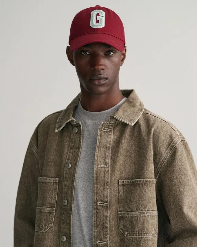 Puuvillatvillikankainen G Badge ‑lippalakki