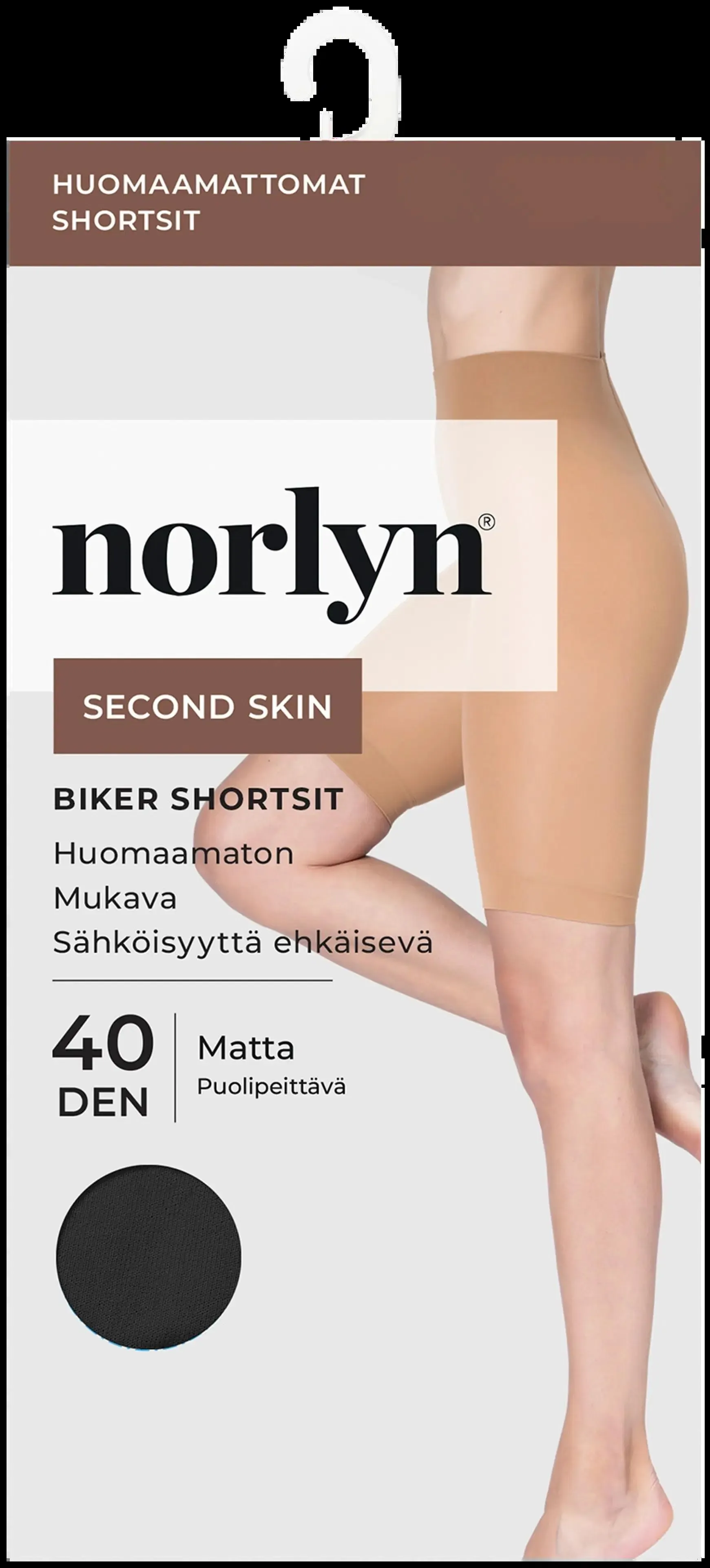 Norlyn Second Skin 40 den Biker shortsit