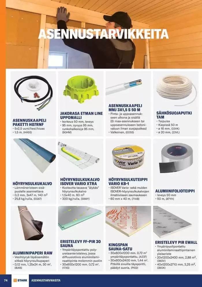 Sauna voimassa alkaen 19. marraskuuta - 31. joulukuuta 2024 - Tarjouslehti sivu 74