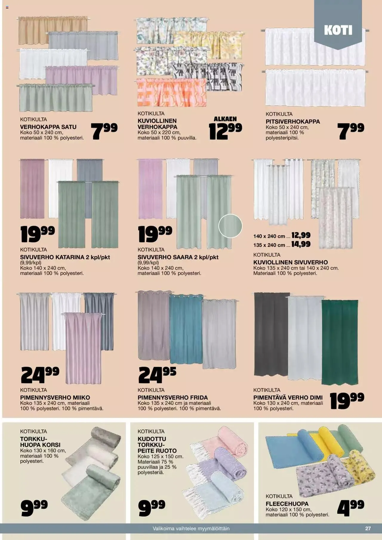 Tokmanni - Kesä 2024 voimassa alkaen 1. huhtikuuta - 31. joulukuuta 2024 - Tarjouslehti sivu 27