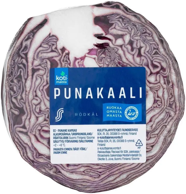 Kotimaista pakattu punakaalipala