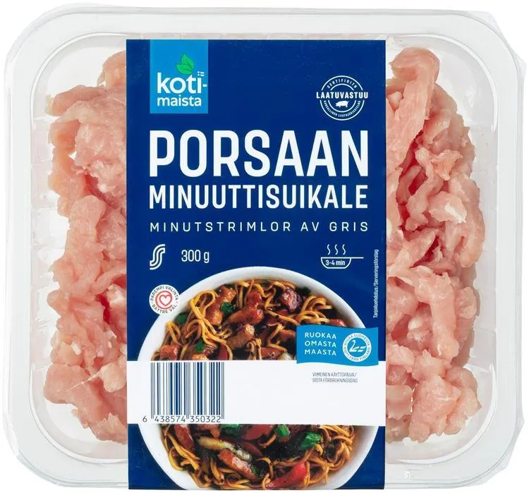 Kotimaista porsaan minuuttisuikale 300g