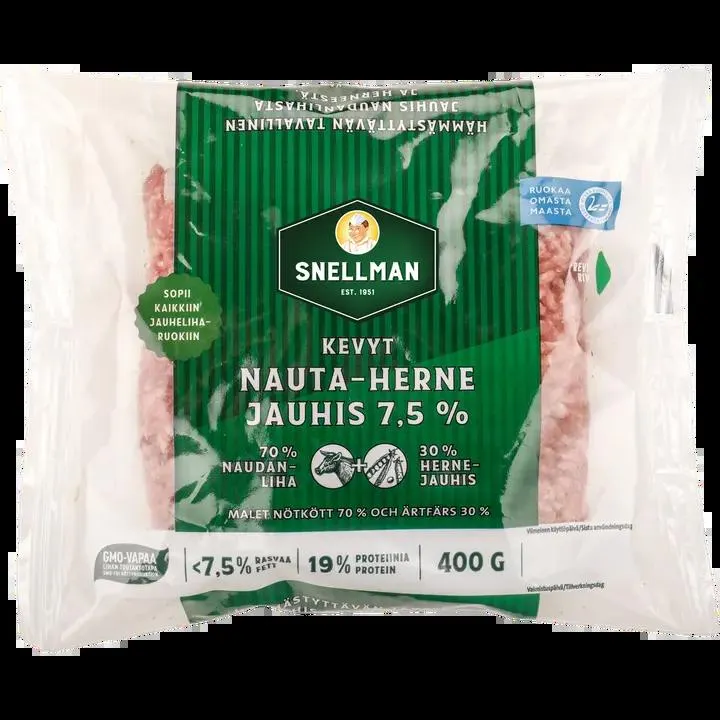 Snellman Kevyt nauta-herne jauhis 7,5% 400 g