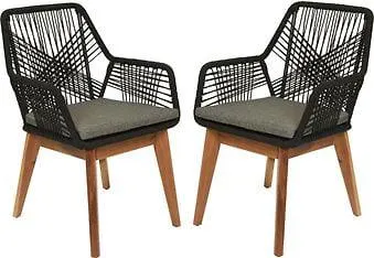 Enne Siena Dining -puutarhatuolisetti, 2 kpl, akaasiapuuta