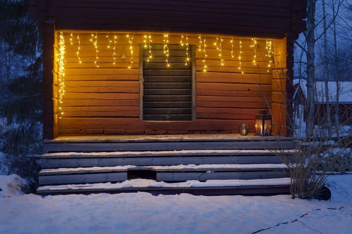 Jääpuikko valosarja, lämpimän valkoinen LED, Northlight, jatkettava