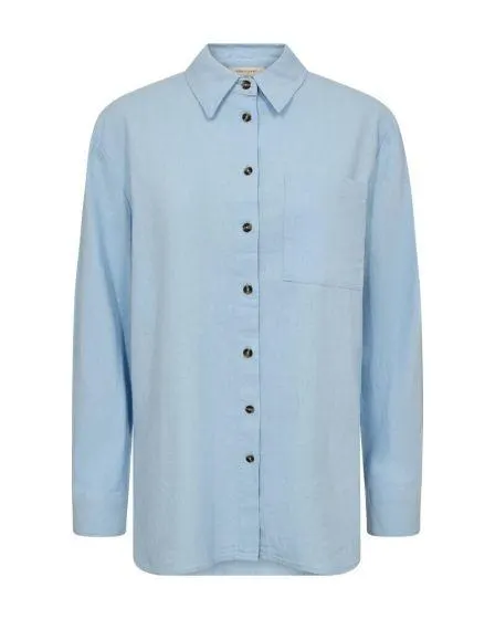 Freequent pusero FqLava-Sh-Simple Chambray Blue