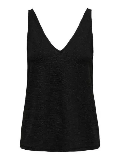 Only toppi Onlqueen S/L V-Neck Glitter