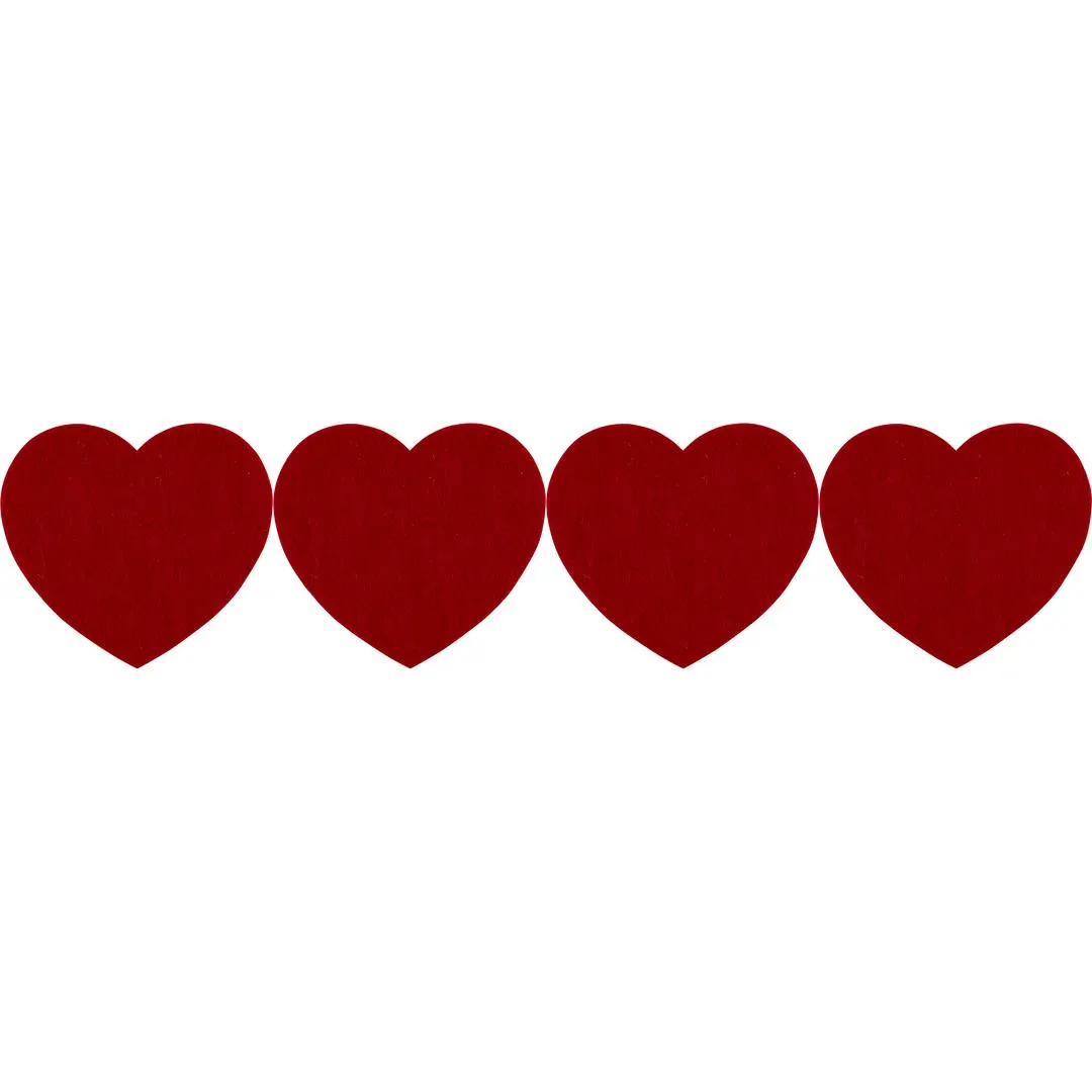 Sydän Felt Coaster 4 pcs/set