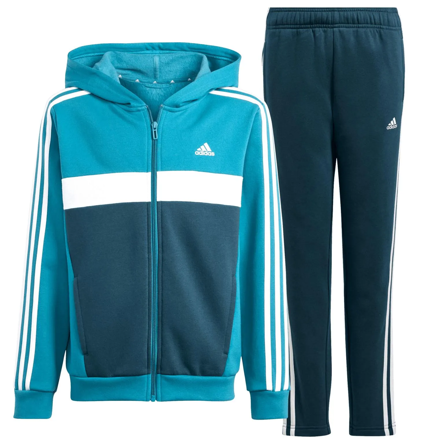 3 Stripes Tiberio FL Tracksuit, nuorten verryttelyasu