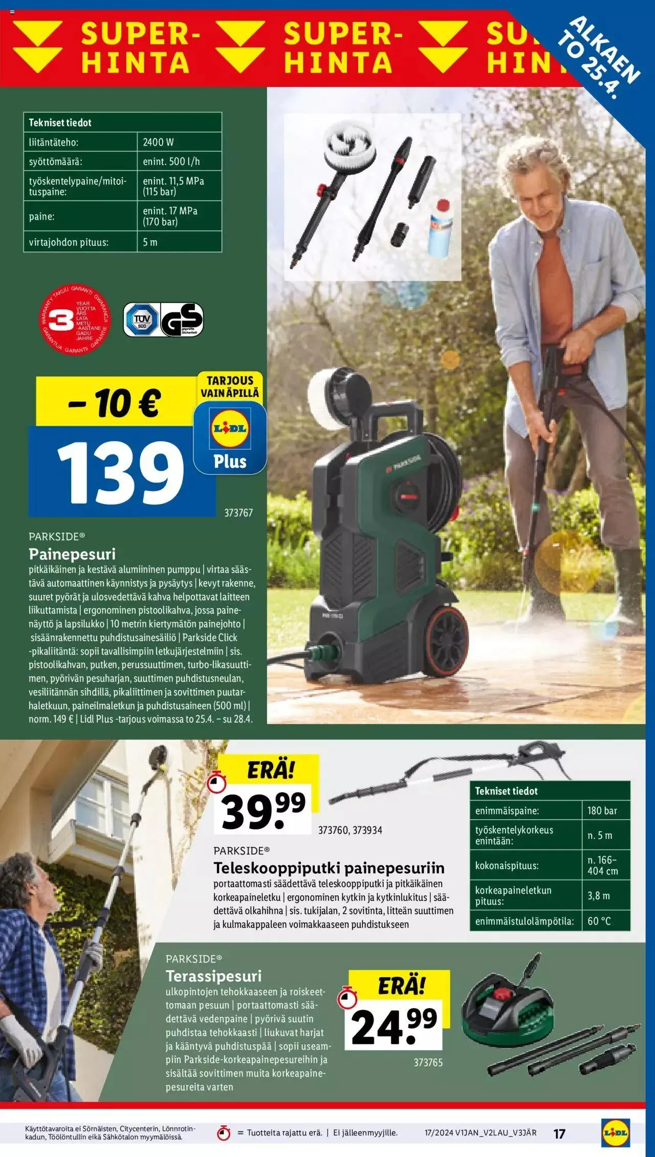 Lidl tarjoukset voimassa alkaen 25. huhtikuuta - 1. toukokuuta 2024 - Tarjouslehti sivu 19