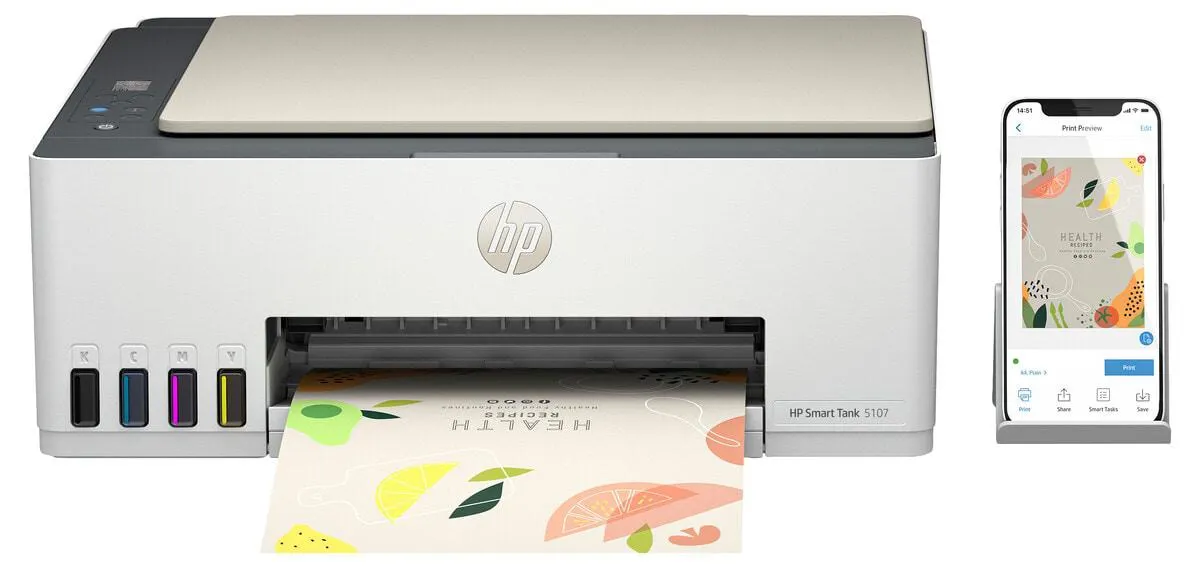 HP Smart Tank 5107 AiO Langaton tulostin