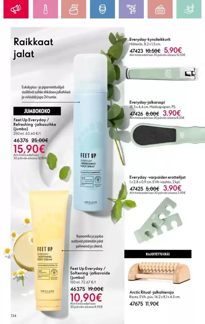 Oriflame tarjoukset voimassa alkaen 9. maaliskuuta - 29. maaliskuuta 2025 - Tarjouslehti sivu 134