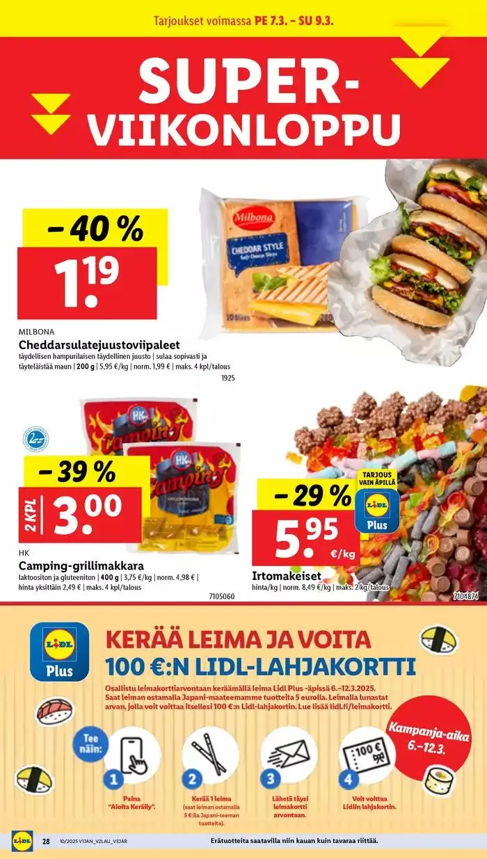 Houkuttelevia erikoistarjouksia kaikille voimassa alkaen 3. maaliskuuta - 12. maaliskuuta 2025 - Tarjouslehti sivu 38