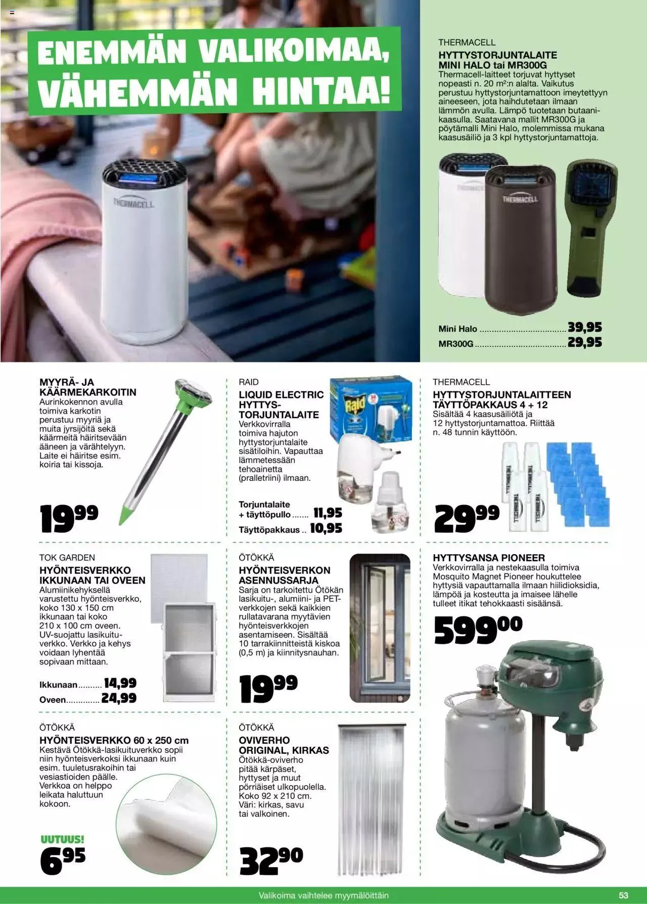 Tokmanni - Kesä 2024 voimassa alkaen 1. huhtikuuta - 31. joulukuuta 2024 - Tarjouslehti sivu 53