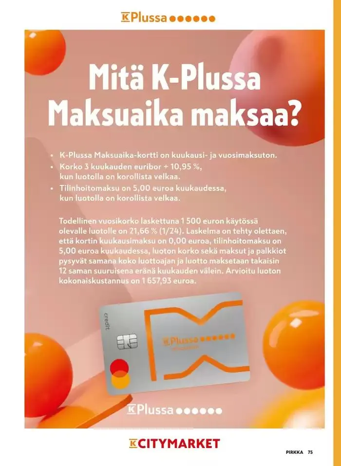 Pirkka 11/2024 voimassa alkaen 30. lokakuuta - 13. marraskuuta 2024 - Tarjouslehti sivu 73