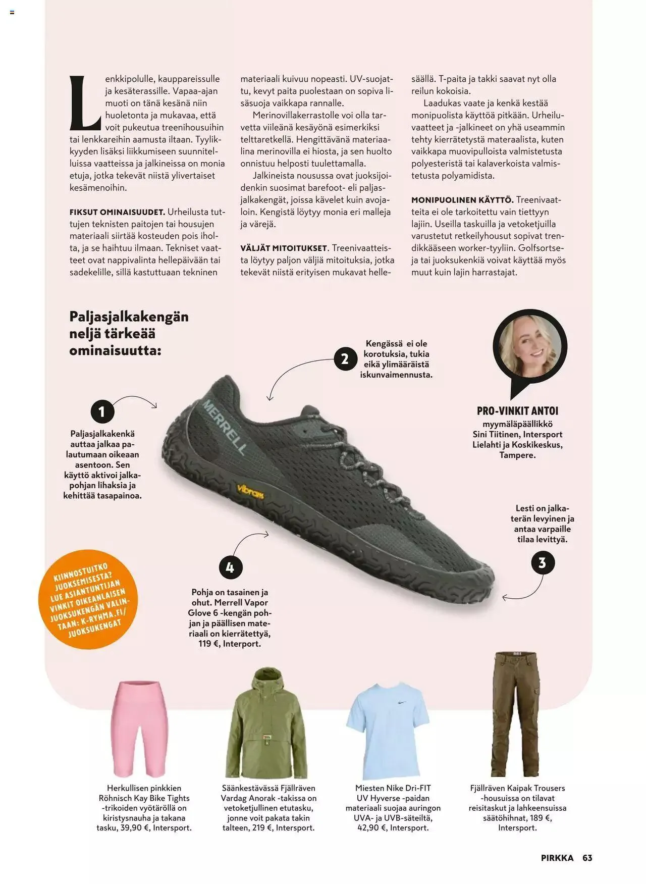 K-Market tarjoukset Pirkka 6–8/2023 voimassa alkaen 7. kesäkuuta - 29. elokuuta 2023 - Tarjouslehti sivu 63