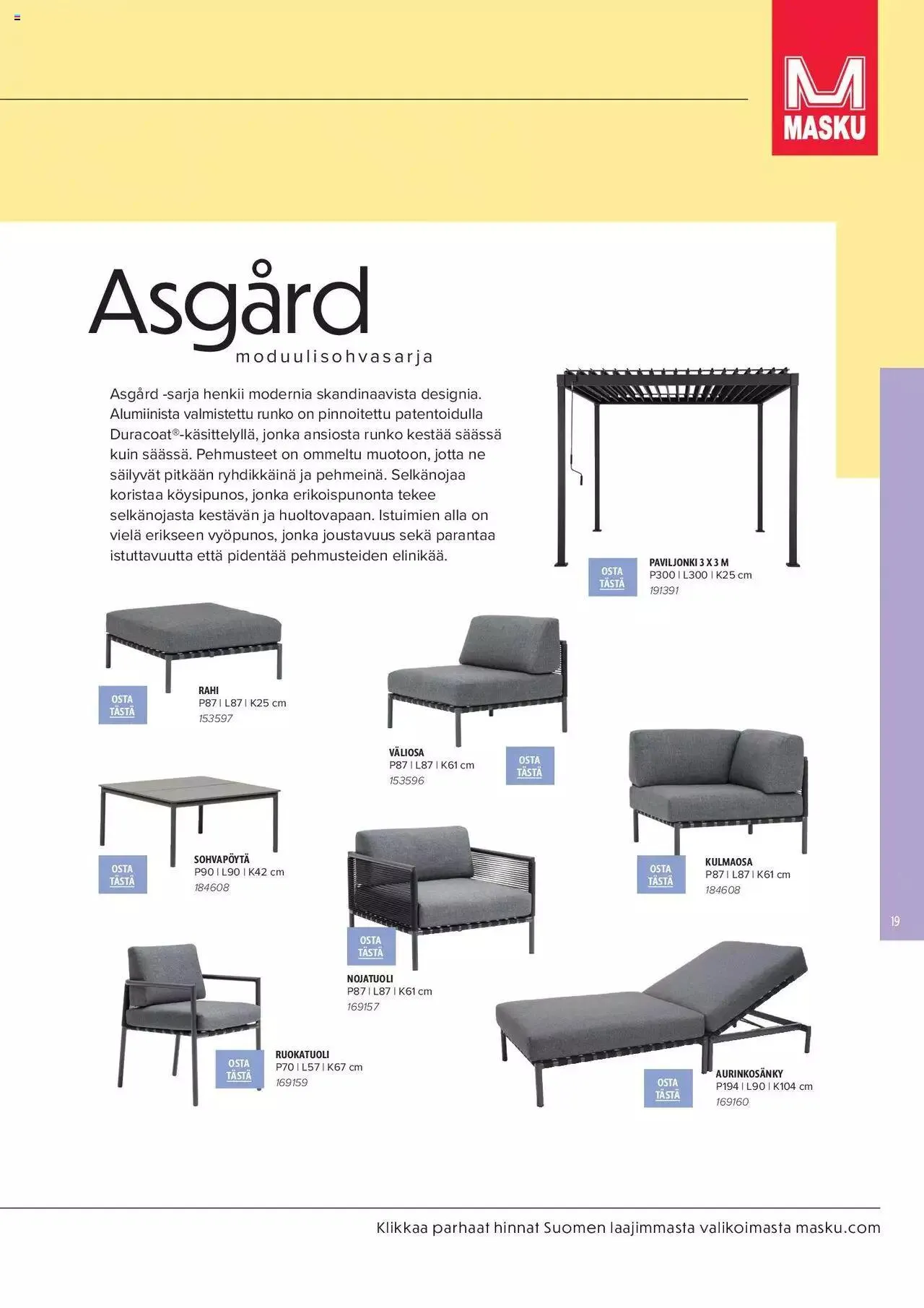 Masku tarjoukset - KESÄ 2024 voimassa alkaen 1. huhtikuuta - 31. joulukuuta 2024 - Tarjouslehti sivu 19