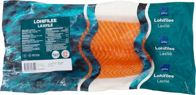 Rainbow lohifilee noin 800g (600-1000g) vac