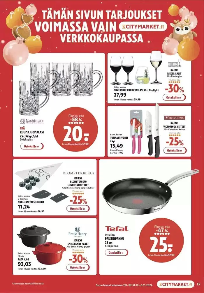 K-citymarket tarjoukset voimassa alkaen 31. lokakuuta - 14. marraskuuta 2024 - Tarjouslehti sivu 4