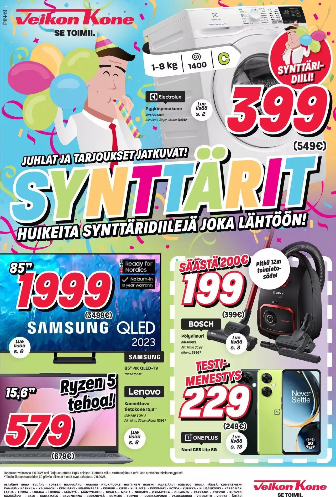 Veikon Kone tarjoukset voimassa alkaen 23. syyskuuta - 1. lokakuuta 2023 - Tarjouslehti sivu 1