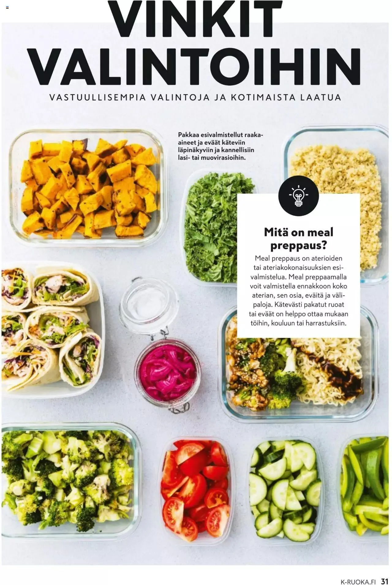 K-Market tarjoukset K-Ruoka 9/2023 voimassa alkaen 30. elokuuta - 3. lokakuuta 2023 - Tarjouslehti sivu 31