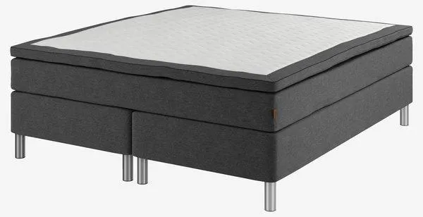 Jenkkisänky 160x200 SOKNA GC35 harmaa-40 PU DREAMZONE