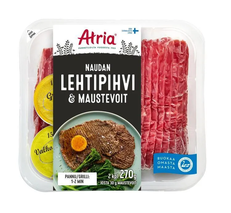 Atria Naudan Lehtipihvi ja maustevoit 270g