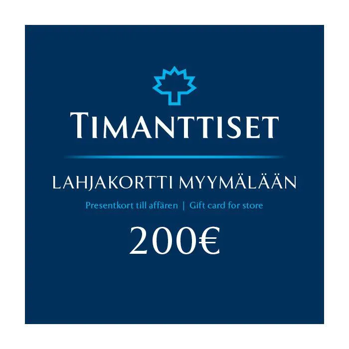 Lahjakortti myymälään 200 €