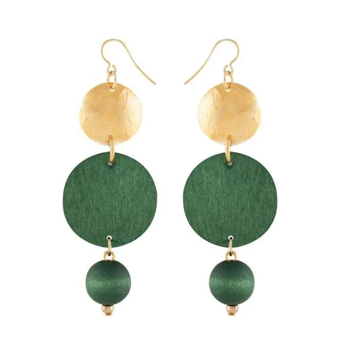 Ilta-korvakorut vihreä