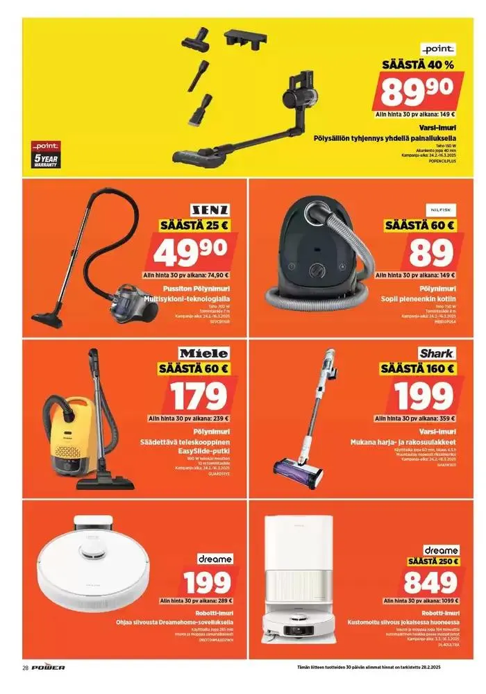 Power tarjoukset voimassa alkaen 30. joulukuuta - 16. maaliskuuta 2025 - Tarjouslehti sivu 32