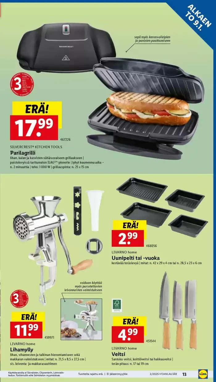 Säästä nyt tarjouksillamme voimassa alkaen 6. tammikuuta - 15. tammikuuta 2025 - Tarjouslehti sivu 13