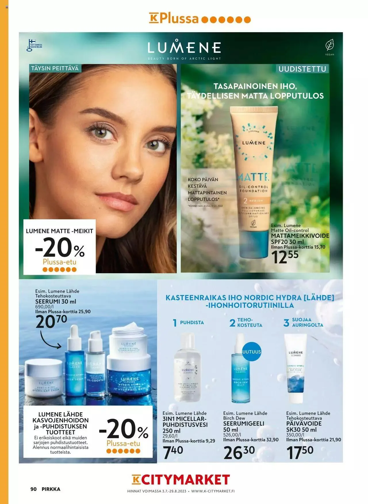 K-Market tarjoukset Pirkka 6–8/2023 voimassa alkaen 7. kesäkuuta - 29. elokuuta 2023 - Tarjouslehti sivu 90