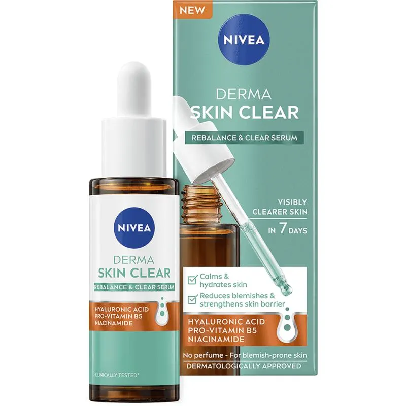 Kasvoseerumi Nivea 30 ml Derma Skin Clear Rebalance & Clear