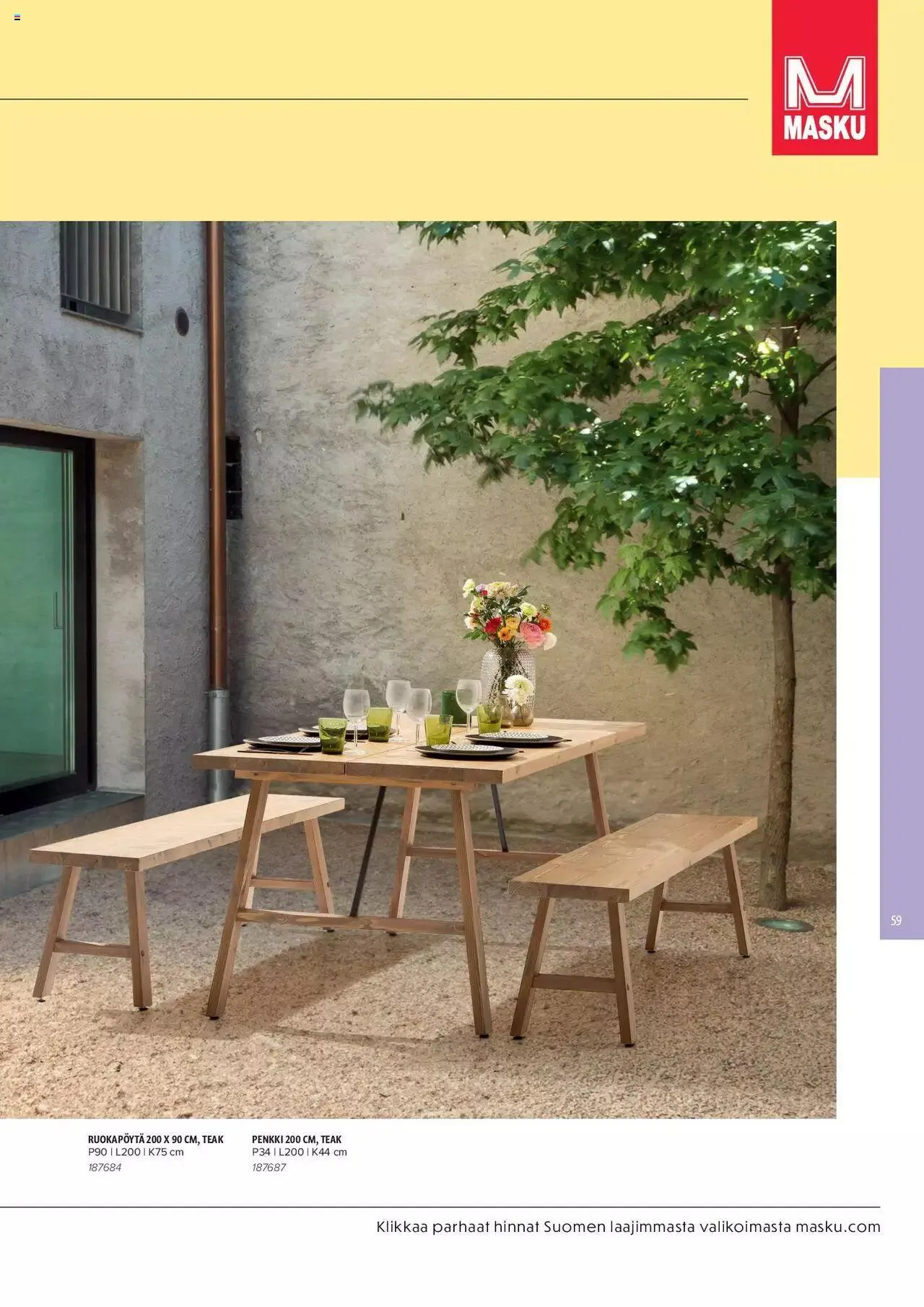 Masku tarjoukset - KESÄ 2024 voimassa alkaen 1. huhtikuuta - 31. joulukuuta 2024 - Tarjouslehti sivu 59