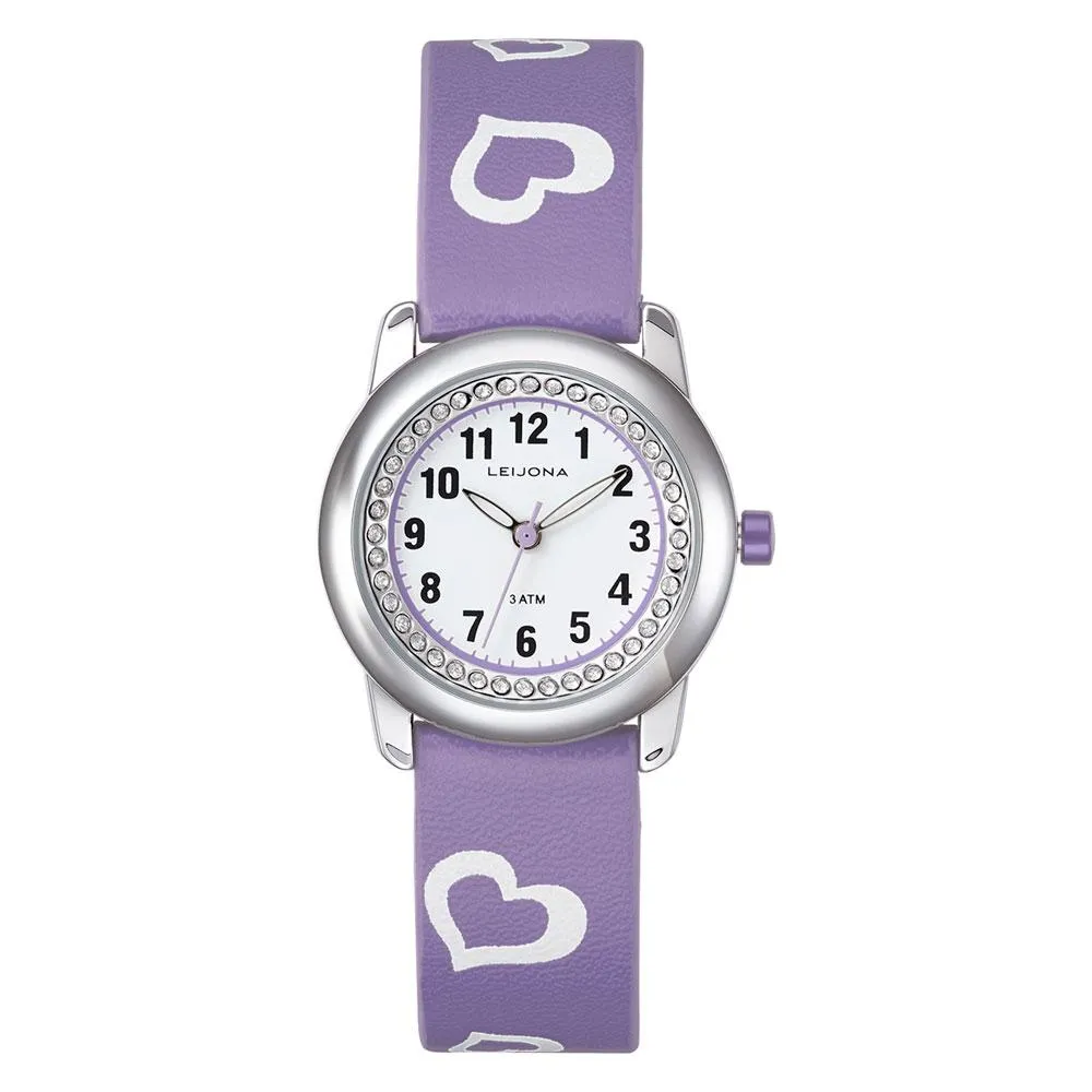 Leijona 5323-800 In Love Violet lasten rannekello