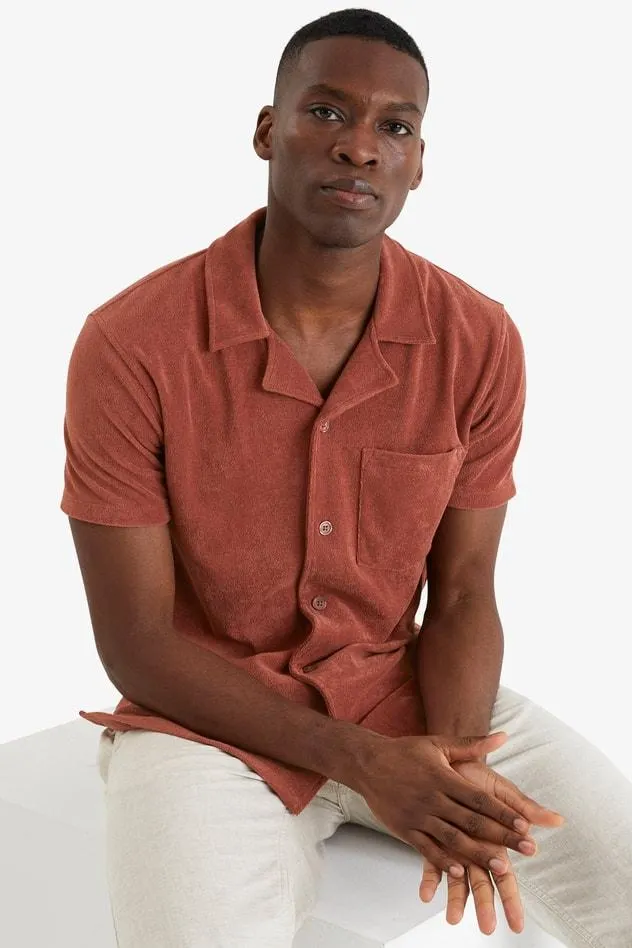 Tennisskjorte i frotté