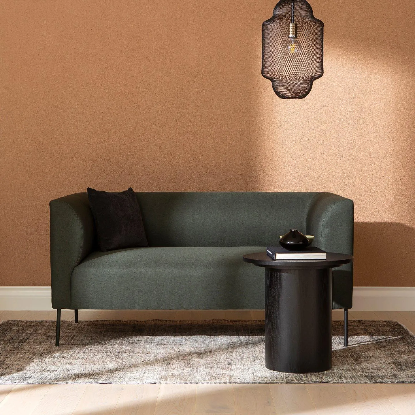 2-istuttava sohva vihreä