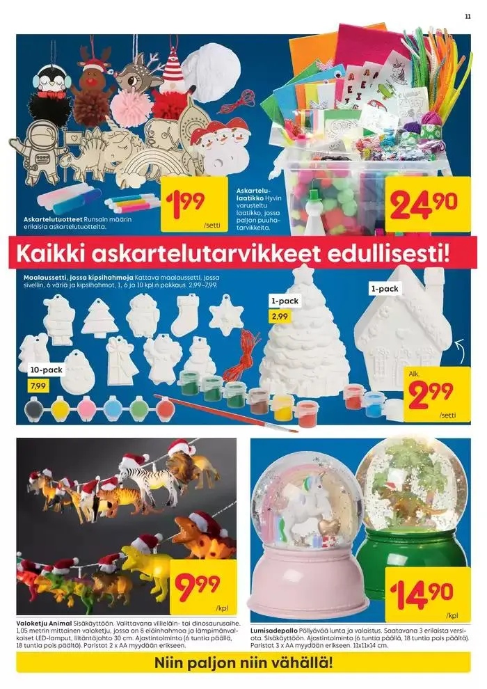 Rusta tarjoukset voimassa alkaen 11. lokakuuta - 25. lokakuuta 2024 - Tarjouslehti sivu 11