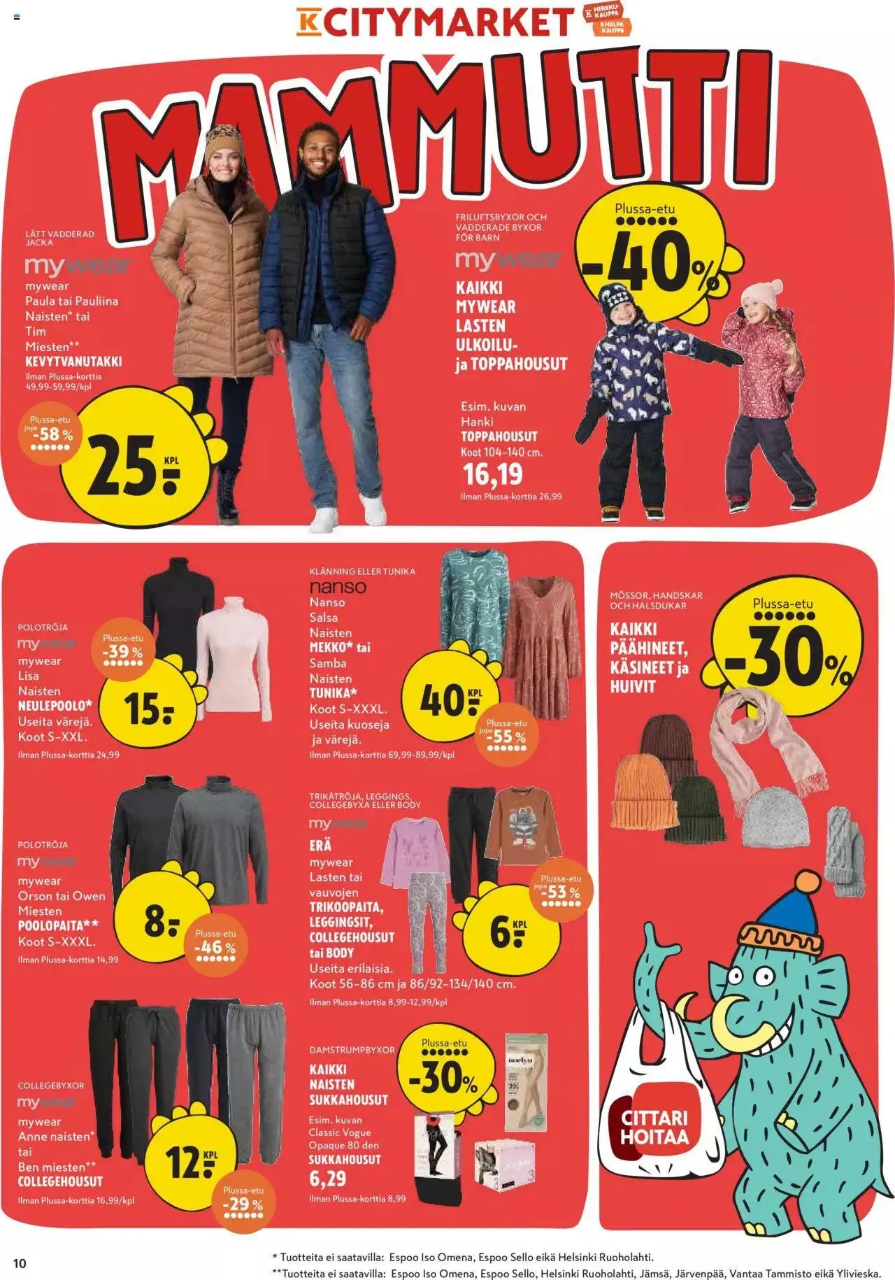 K-Citymarket - Tarjoukset voimassa alkaen 12. lokakuuta - 22. lokakuuta 2023 - Tarjouslehti sivu 10